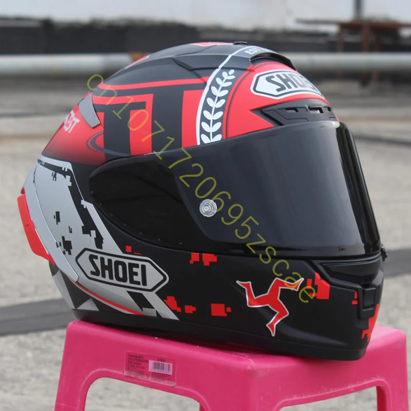 Motorcycle Full-face Helmet SHOEI X-14 Helmet X-SPIRIT III X-Fourteen Sports bicycle racing helmet Man TT Races Red,Capacete