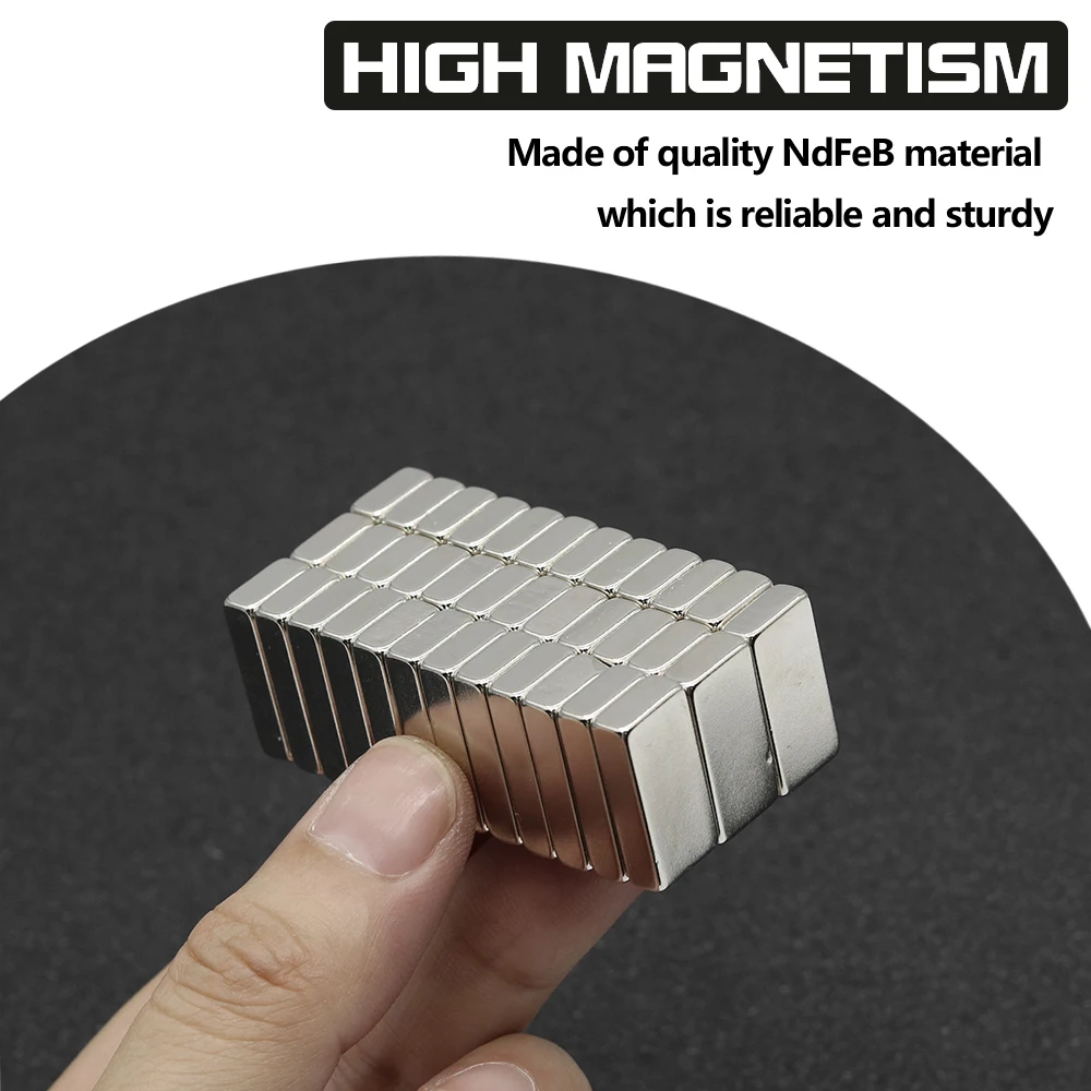 2~200Pcs 20x10x5mm N35 NdFeB Block Magnet Super Powerful Neodymium Magnets Strong Permanent Magnetic imanes 20x10x5