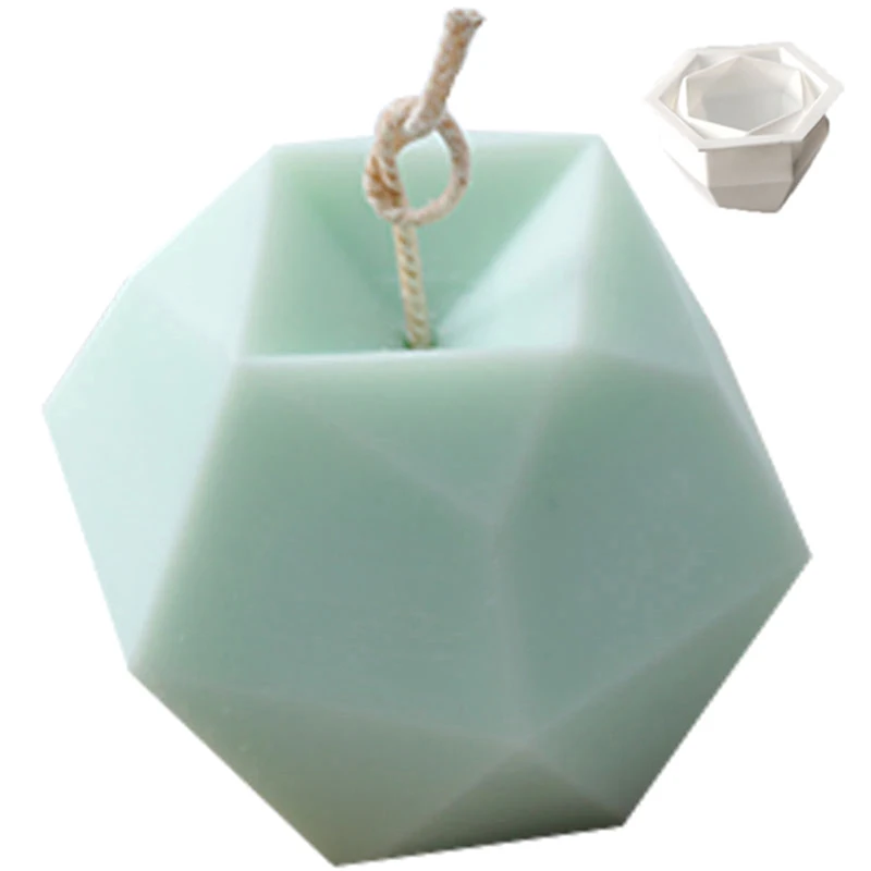 菱形ボールキャンドルモールドマジックボールキューブ幾何学的形状チョコレートムースベーキングシリコーンモールドキャンドル作成キットフォンダンモールド