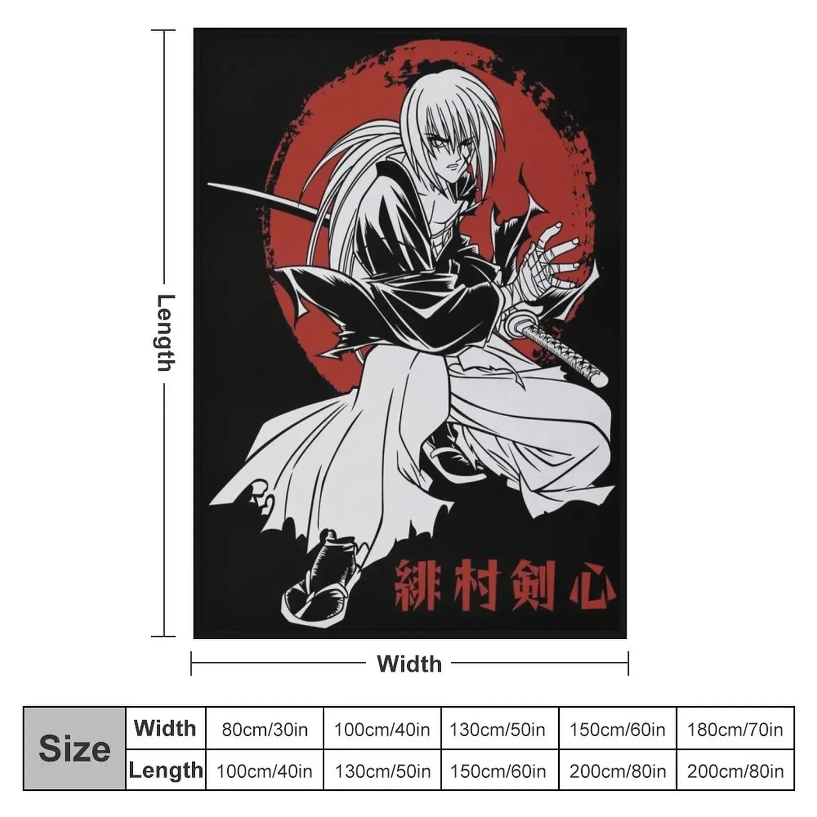 Kenshin Himura Throw Blanket Luxury Throw Luxury St Tourist Blankets