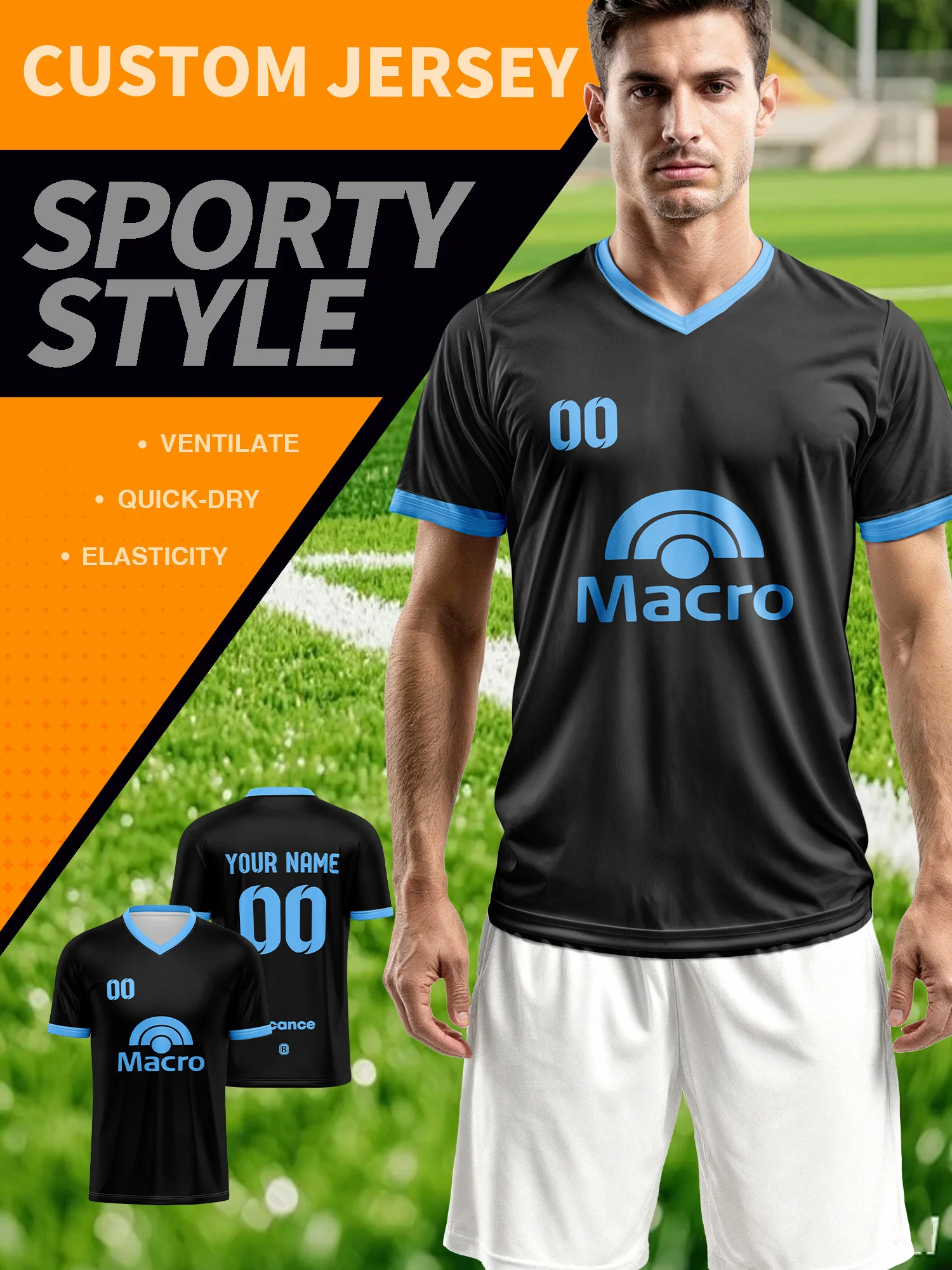 

Спортивные футболки с V-образным вырезом для мужчин и женщин 2026 года с индивидуальным именем и номером, быстросохнущие, модные, с технологией сублимации