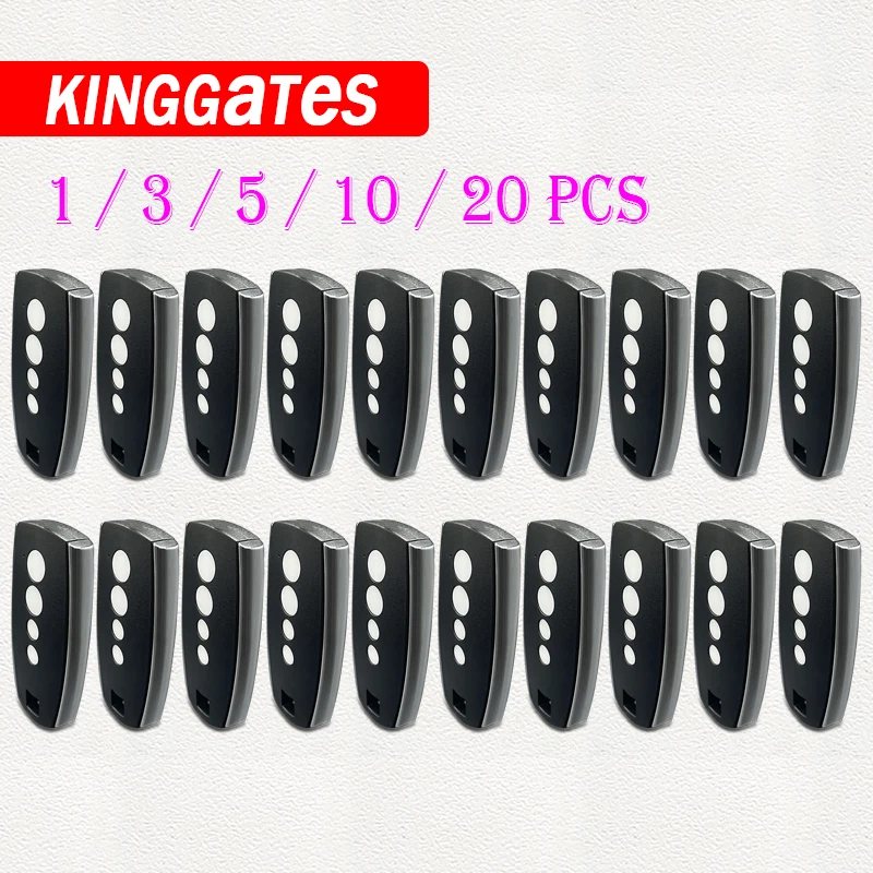 

KING GATES STYLO 2K 4K STYLO2K STYLO4K Remote Control 4 Channel Garage Door Opener KINGGATES 433.92MHz Rolling Code Transmitter