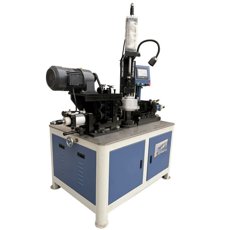 Automatic trimming and flanging machine,  stainless steel drawing parts, pot hemming machine