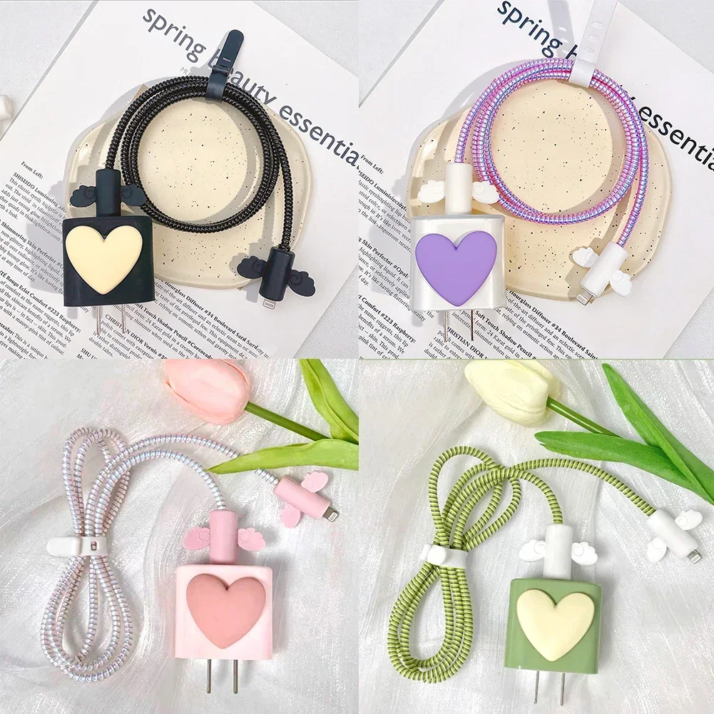 TPU Charger Head Protective Sleeve For Apple Wire Protector Chargers Protector For Iphone 18w/20w/30w Convenient Changeable