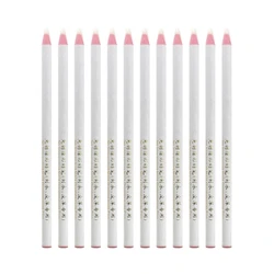 12 Pieces Sewing Pencil No Sharpening White Fabric Marking Pencils Tailor Pencils for Leather Marking Tracing Tools