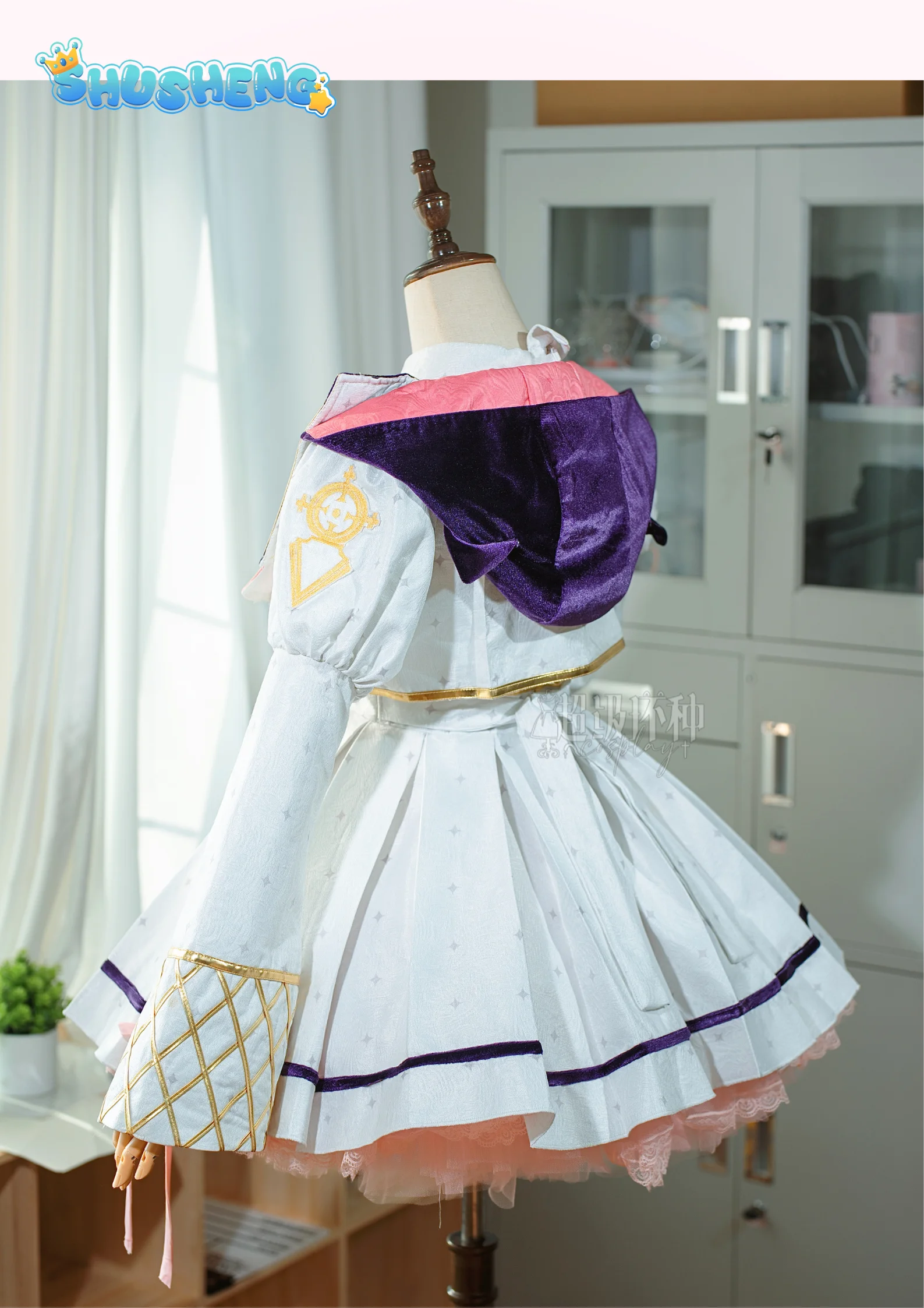 Nanami ChiaKi Anime Danganronpa Cosplay Costume Girl Sweet Lolita Dress Headwear Tie Coat Socks Halloween Party Full Set Suit view 5