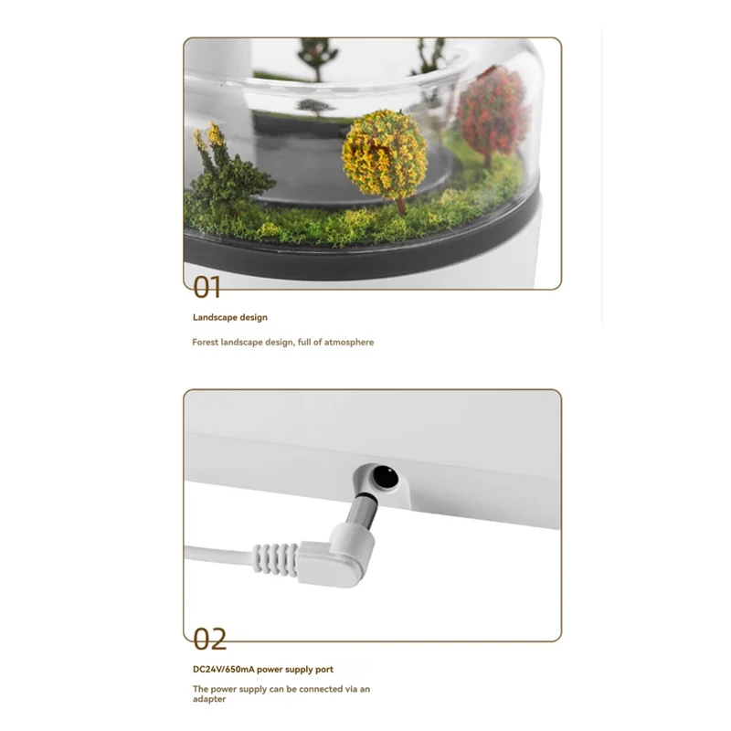 My Home Rain Cloud Air Humidifier Water Drip Micro Landscape Essential Oil Diffuser With 7 Night Light Cool Mist Humidifier AU P