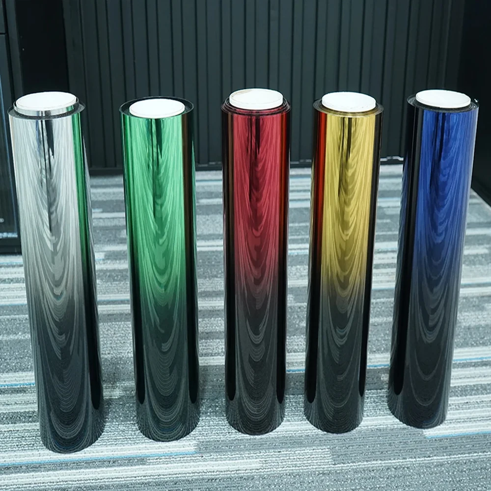 

Car Gradient Sunshade Film PVC Two Tone Car Window Sticker Film Stylish Two Color Car Window Tint for Protections Privacy