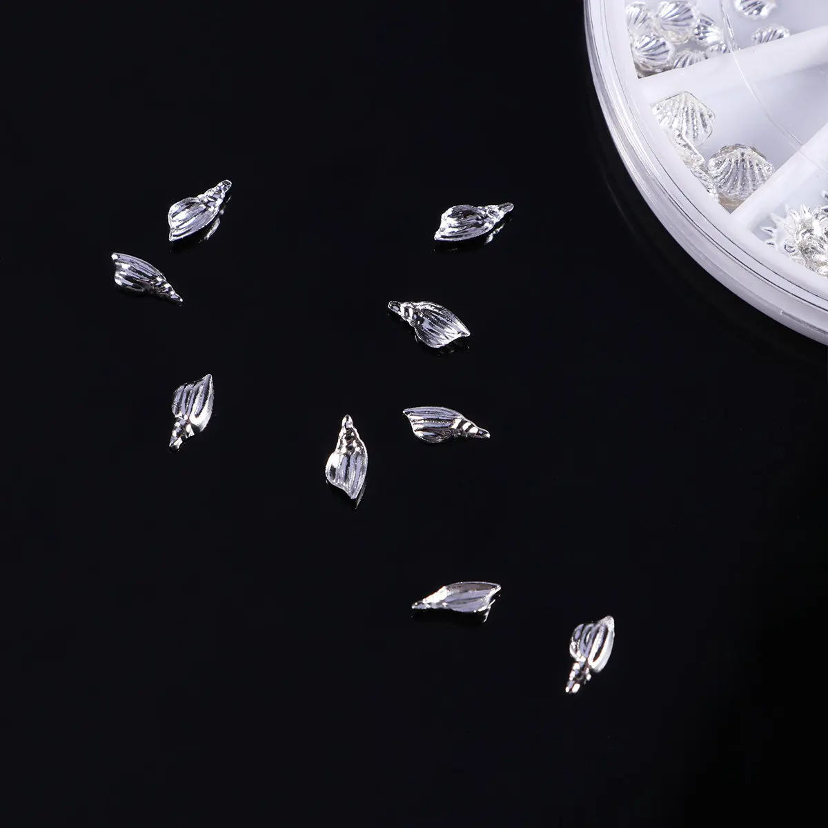 

120Pcs Nail Art Decorations 6Cm Silver Metal Rivets DIY Manicure Set for Natural Artificial Nails Phone Home Glass Decoration