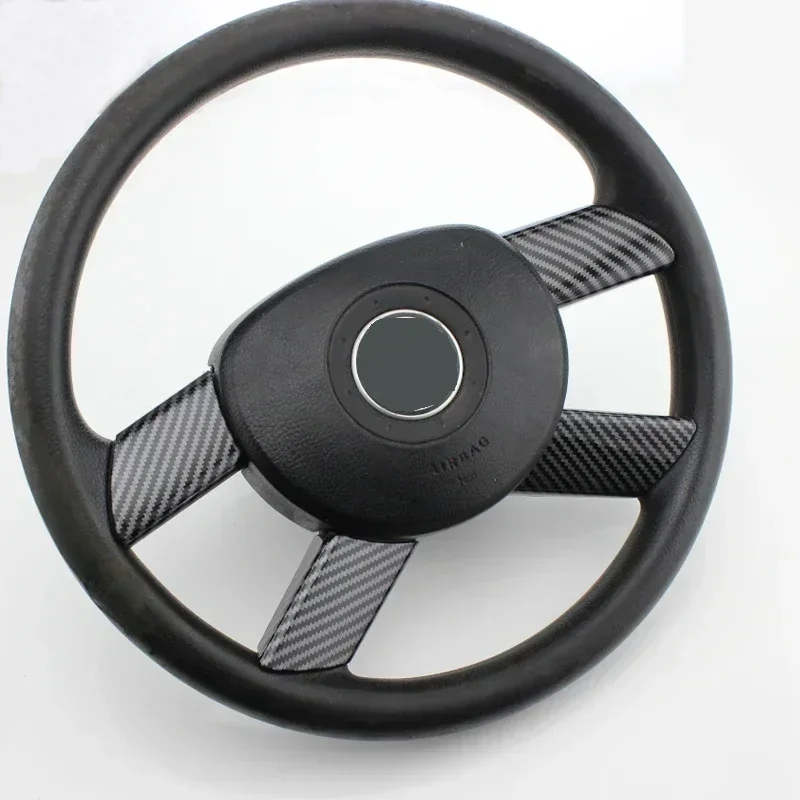 4 ps/set Car Steering Wheel Trim Sequins Cover Sticker Car Accessories for VW Volkswagen Polo 2004 2005 2006 2007