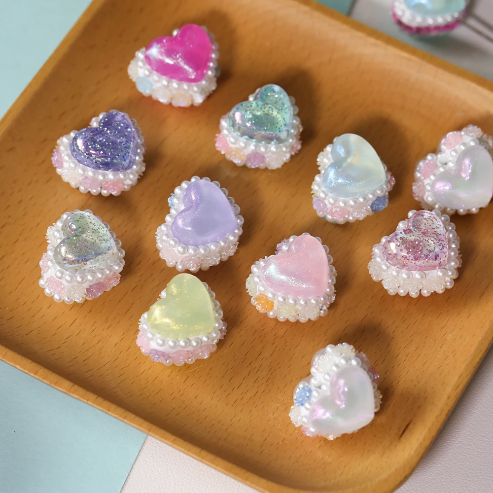 

Cordial Design 40Pcs 21*27MM DIY Fancy Bead/Rhinestone Effect/Hand Made/Jewelry Findings & Components/Heart Shape/Acrylic #19128