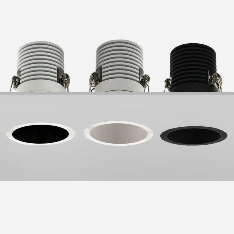 Imagem -06 - Espiga Recessed Regulável Anti Brilho Conduziu Downlights 7w 9w 12 15w Conduziu Lâmpadas de Teto 110240v Conduziu Luzes de Ponto de Teto Iluminação Interna a