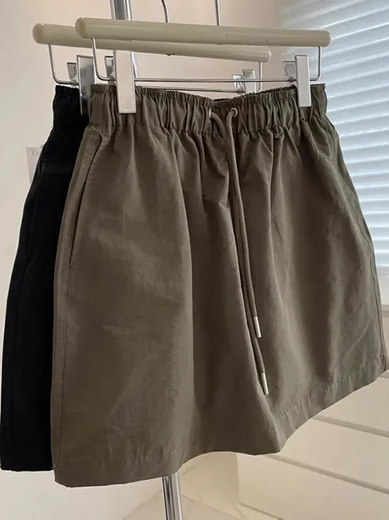 

Юбка женская прямого кроя с высокой талией, А-силуэт, весна 2025, облегающая, из тонкого материала, без элементов рабочей одежды