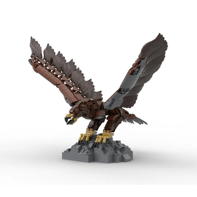 

584 шт. MOC LOTRes модель строительных блоков Great Eagle, Majestic Winged Sentinel, образовательный дисплей «сделай сам» для любителей среднего земли