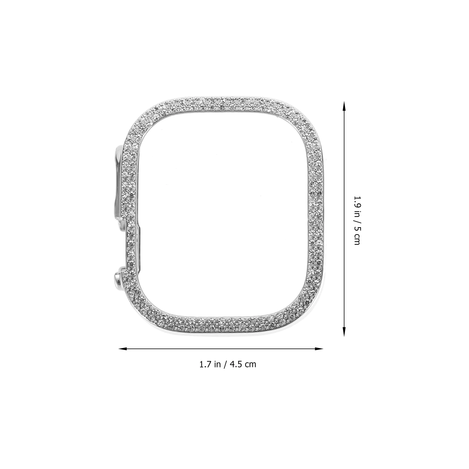 

Чехол из 2 предметов, совместимый с Apple Watch 8, ромбовидный дизайн, противоударный защитный чехол, многоразовая съемная защита для часов
