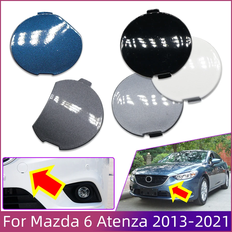 Front Bumper Towing Hook Cap For Mazda 6 Atenza 2013-2021 GW2F-50-A11 Towing Hook Hauling Eye Trailer Cover Lid Garnish