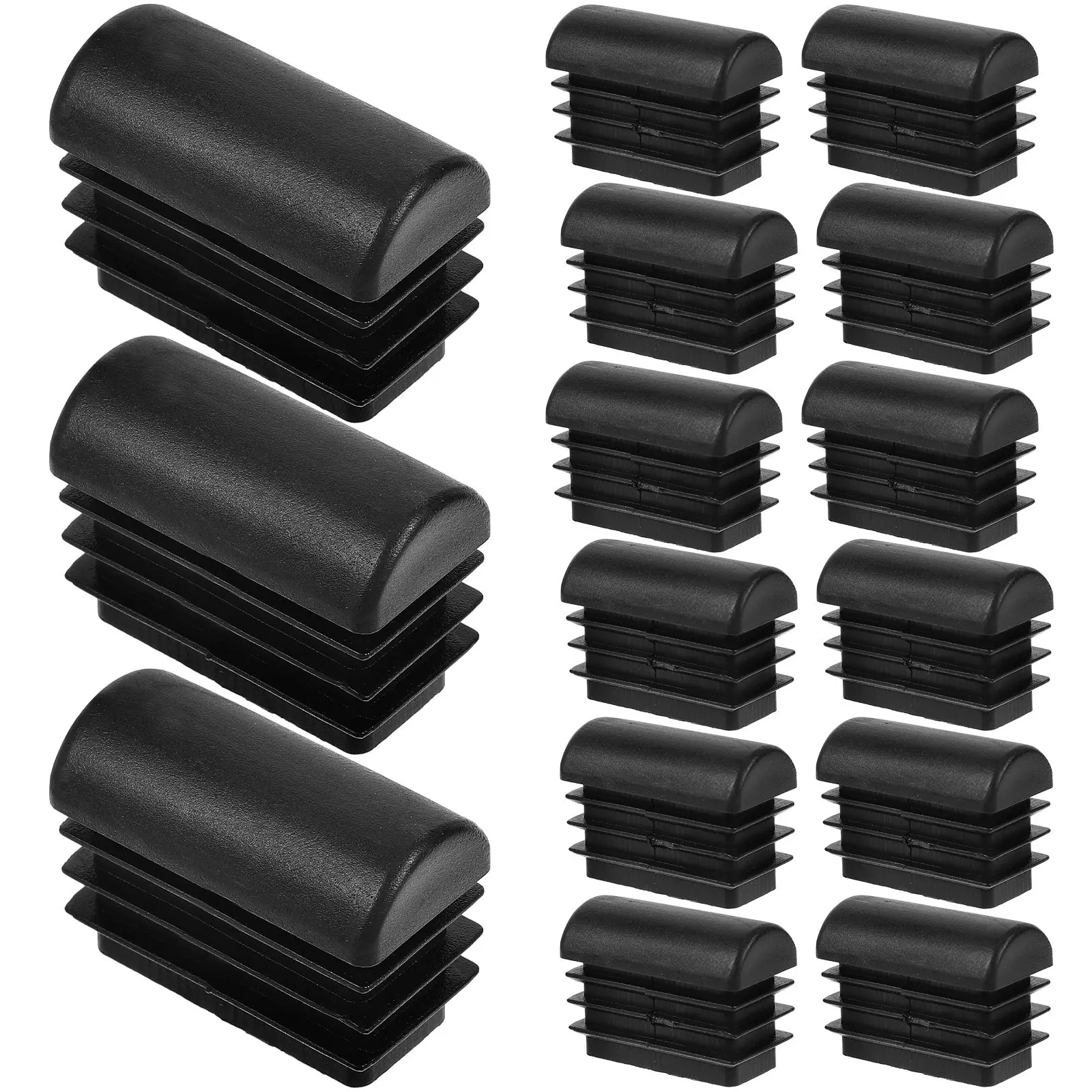20Pcs Furniture Leg Plugs Strong Wear Resistant Pipe Hole Plugs Chair Table Stool Floor Protectors Tubing End Caps Furniture