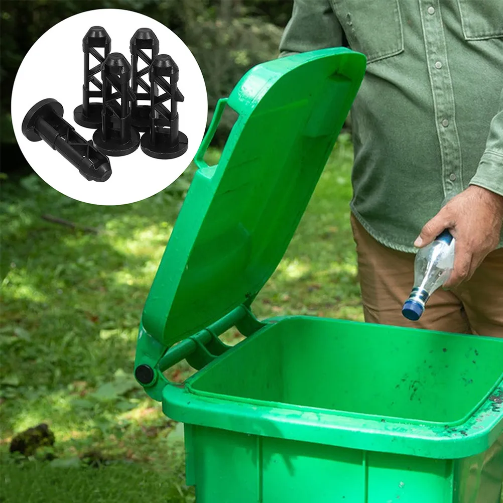 10Pcs Plastic Hinge Pins for 240L Wheelie Bins Lid Locking Pins Garbage Can Cover Fixings Raccoon Proof Trash Bin Accessories