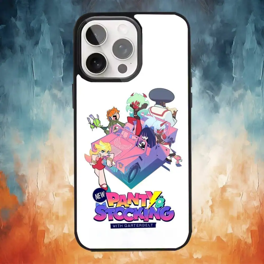 Calcinha e meia com anime garterbelt capa de telefone para iphone 17,16,15,14,13,12, plus, pro, para magsafe magnético sem fio charg