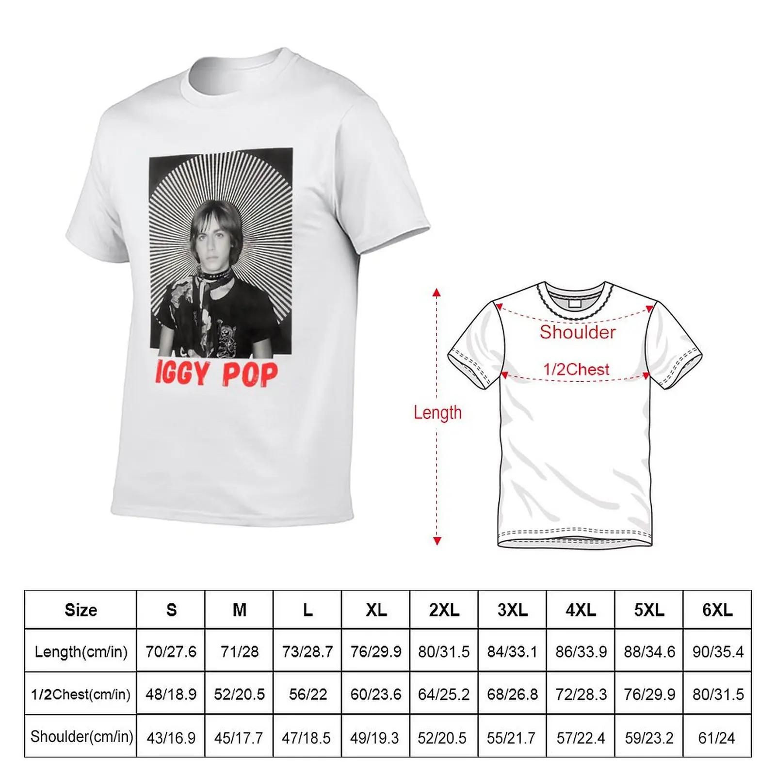 تي شيرت Iggy Pop تي شيرت أنيمي للرجال تي شيرت برسومات تي شيرت