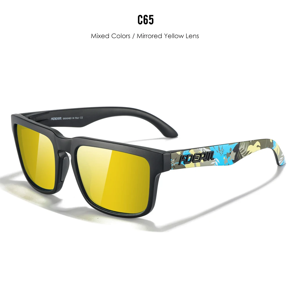 KDEAM Elegante, quadratische Sonnenbrille für Damen und Herren, polarisierte, lebendige Farben, dreidimensionale Sonnenbrille