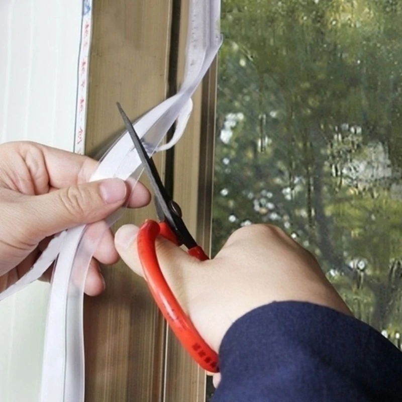 PORK-Estate Guarnizioni per porte e finestre Guarnizione per porte Fondo della porta Antivento Isolamento per finestre a prova di insetti Striscia di gomma impermeabile