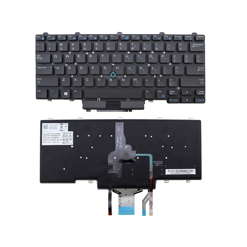 New For Dell Latitude 3340 E5450 E7450 Series Laptop Keyboard With Backlit, Trackpoint & 3 Button 0D19TR PK1313D4B00