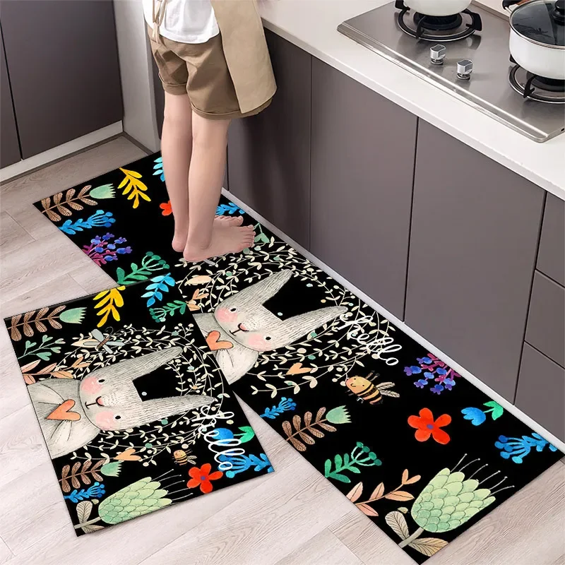 

:Fashion Simple Nordic Style Kitchen Mat Floor Carpet House Hold Carpet Long Strip Door Mat Modern Home Decor Doormat