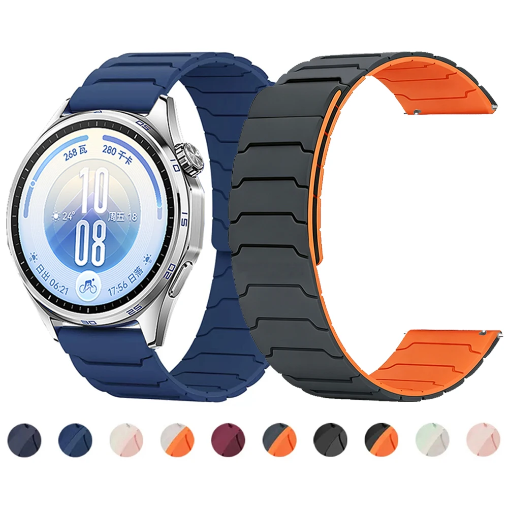 20/22mm Magnetic Band For Huawei Watch GT 7 Pro GT7/6/5/4 46mm Silicone Loop Straps For Samsung Galaxy Watch 7 6 5 4 3 S3 Correa