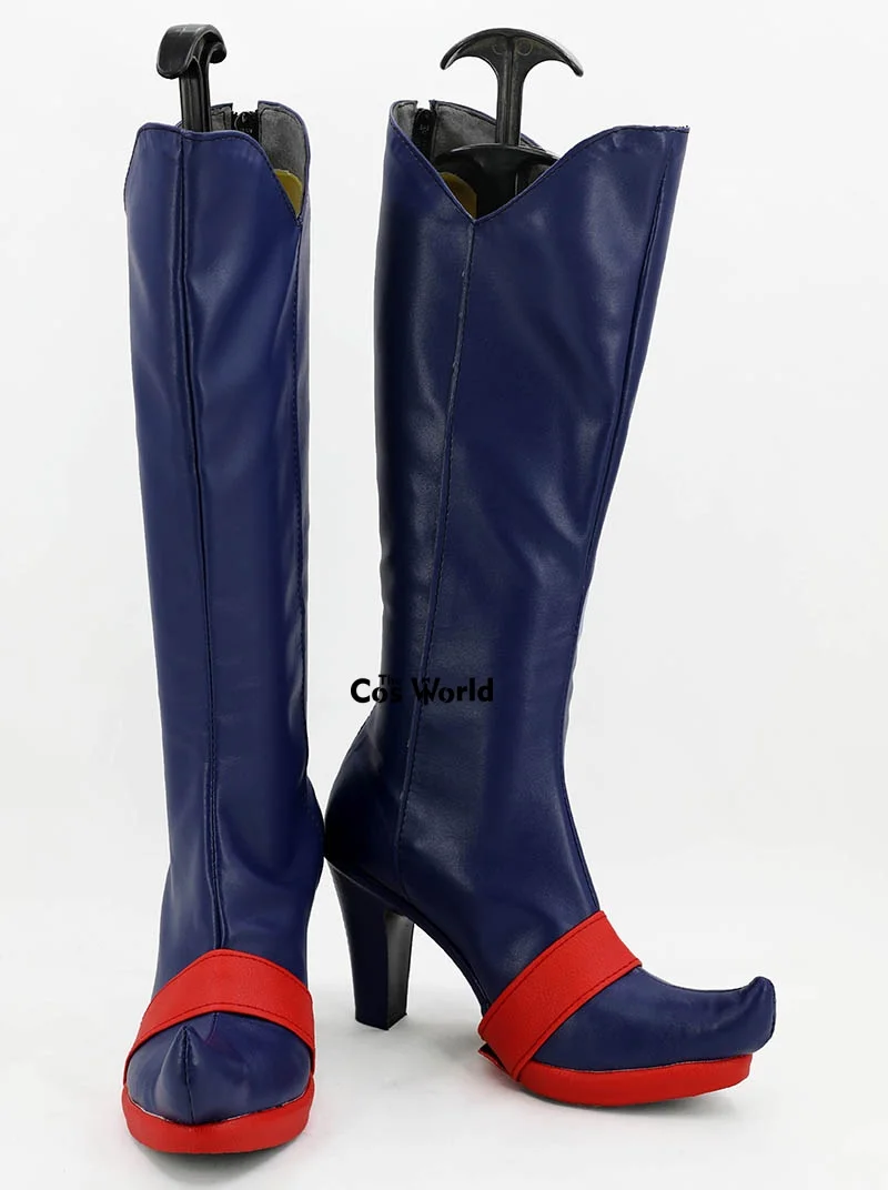 Little Witch Academia Lotte Yanson Anime Customize Cosplay High Heels Shoes Boots