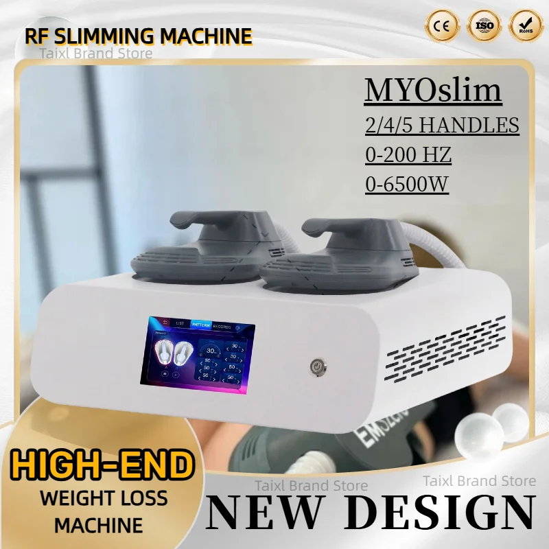 Myoslim New Body Sculpting Machine Shaping 15Tesla 6000W EMS Radio Frequency RF Muscle Stimulator Device