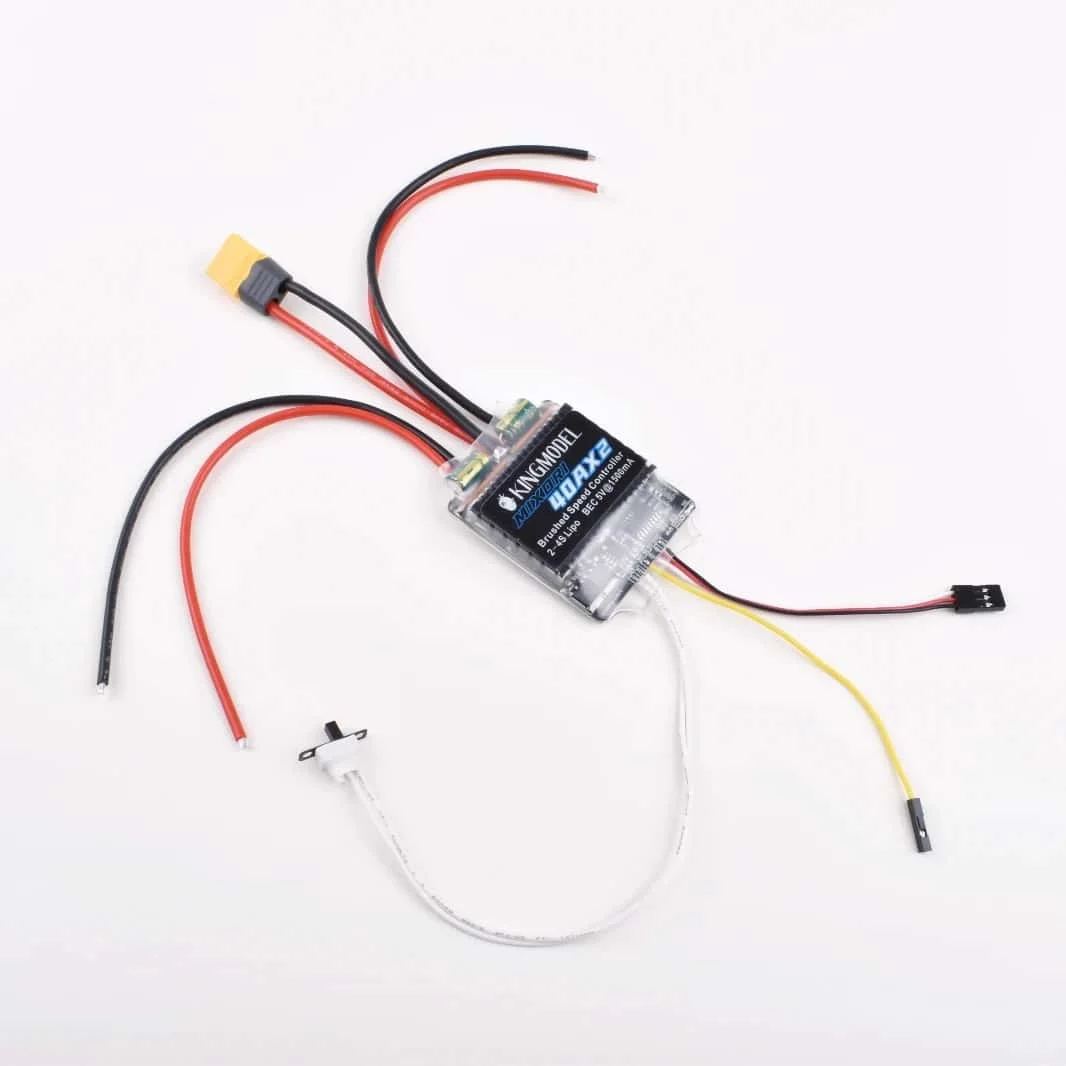 40AX2 Dual Way Bidirectional Brushed ESC Mixed Control ESC 6-15V for RC Tank Boat 795 775 540 550 380 390 High Current Motor