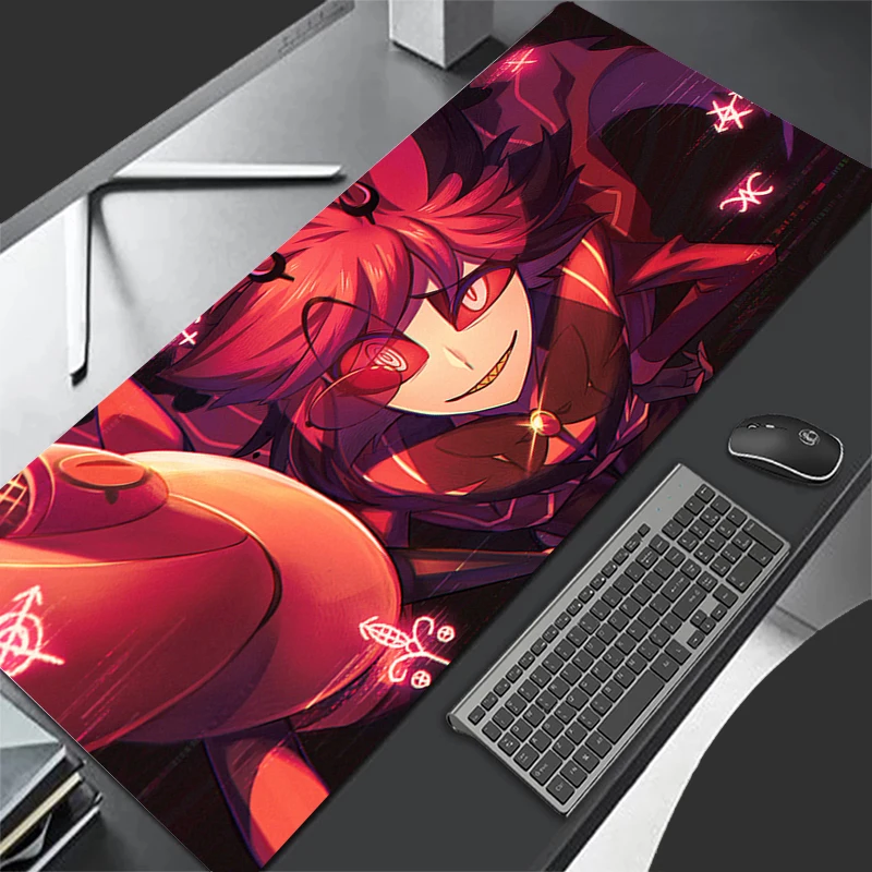Anime vermelho estendido tapet - Desk Setup Red avaliação e preço