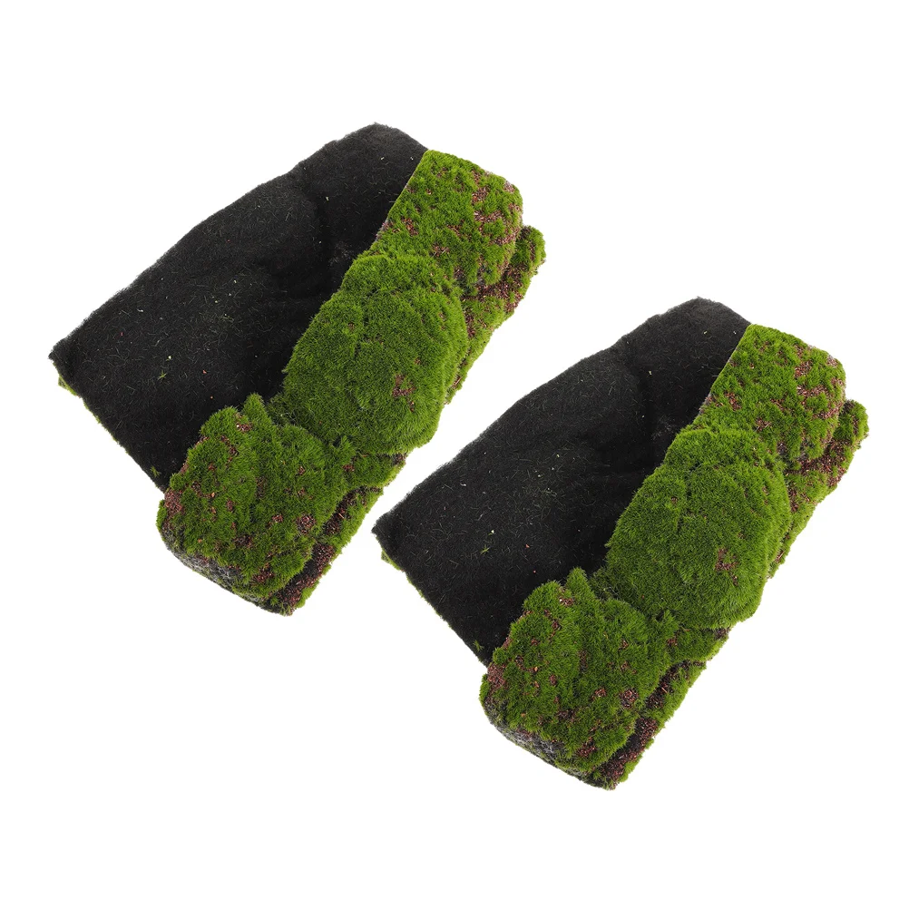 

2Pcs Realistic Artificial Moss Mat Synthetic Grass Carpet for Indoor Outdoor Garden Patio Balcony Decorative Moss Sheet