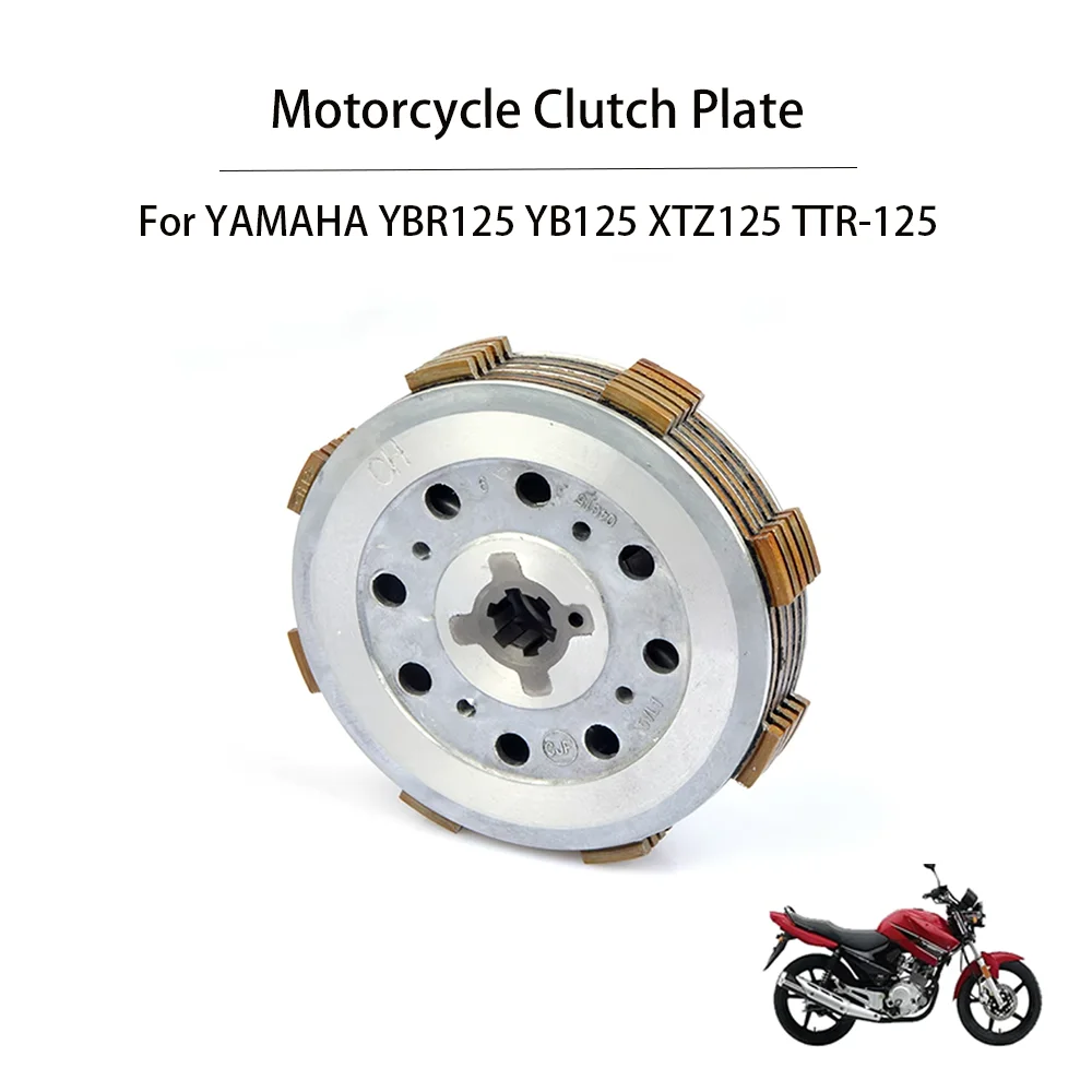 Dla YAMAHA YB125 XTZ125 YBR125 TTR-125 kompletny zestaw sprzęgła motocykla siedzieć tarcze sprzęgła ustawienie bębna Assy kosz tarcze cierne