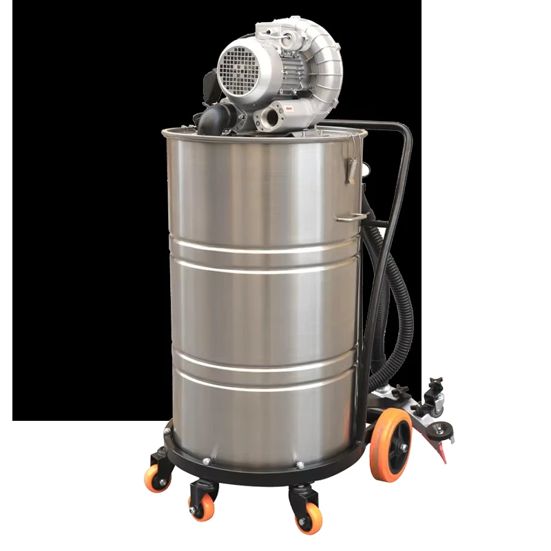 Central swimming pool wet and dry vacuum cleaner with brush