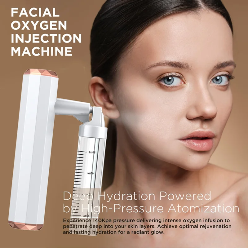 ポータブル酸素注入装置、家庭用美容装置、ハンドヘルドフェイシャルエッセンスナノ水分補給毛穴スパディープクリーン肌を引き締め
