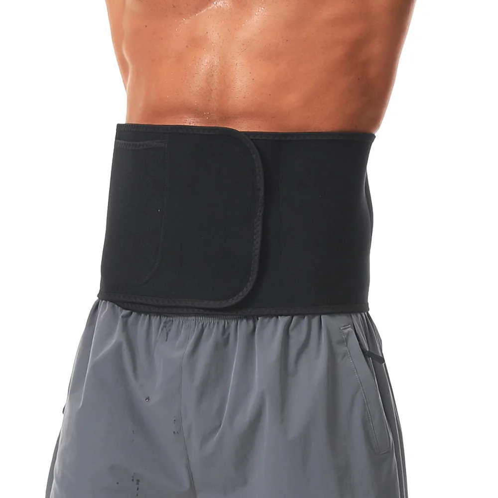 Men Sauna Suits Hot Thermal Sweat Belt Fat Burning Bodybuilding Waist Trainer Workout Slimming Girdles Gym Weight Loss Corset image 2