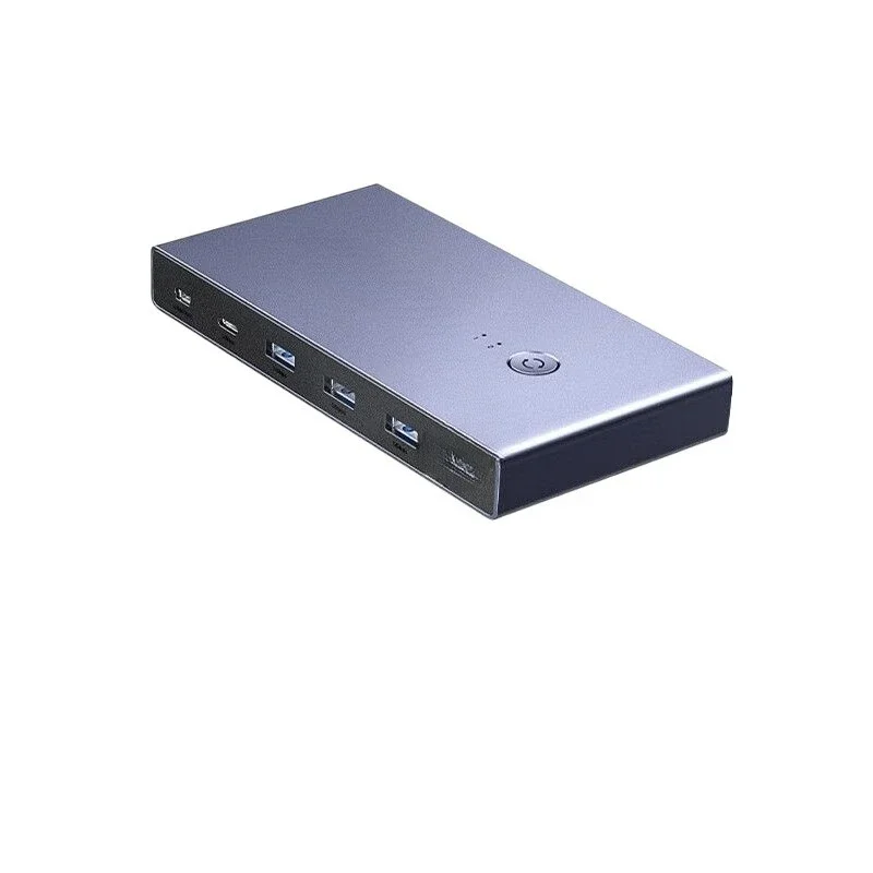 

Switcher video screen cutting two in and one out 4K/60Hz shared USB keyboard and mouse