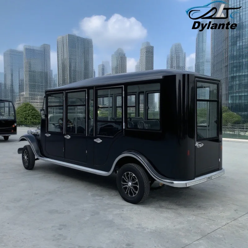 2025 رائجة البيع 5 8 11-مقعد عربة كهربائية عتيقة كلاسيكية 72 فولت 5000 واط عربات التي تجرها الدواب عربات الغولف لملعب الجولف ومنتجع للبالغين #1