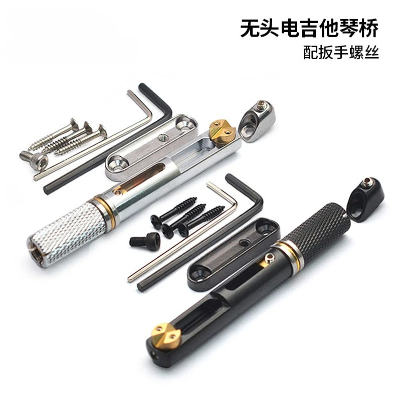Headless Electric Guitar Split Bridge Pulling String Board Electric Guitar Split String Bridge Accessories
