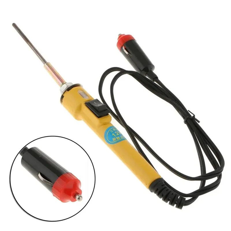 

YWDZ-Adjustable Temperature 12V Electric Solder Iron Quick Heating Mini Handle Heat Pencil Welding Repair Tool