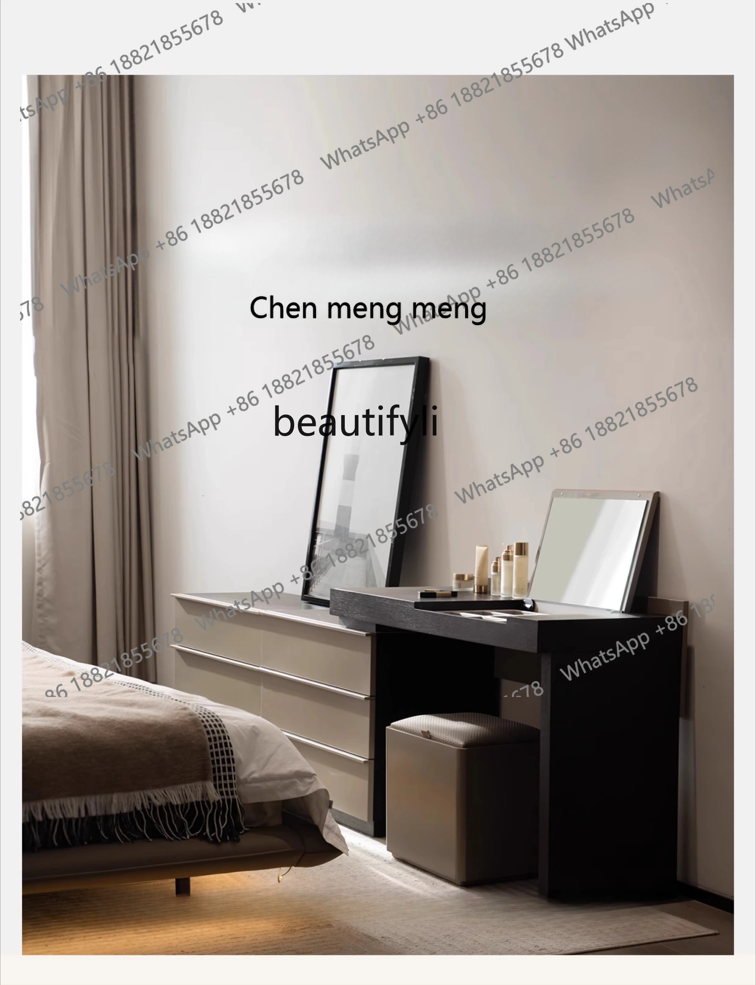 

New Minimalist High-End Light Luxury Bedside Storage Cabinet Dressing Table Storage Cabinet