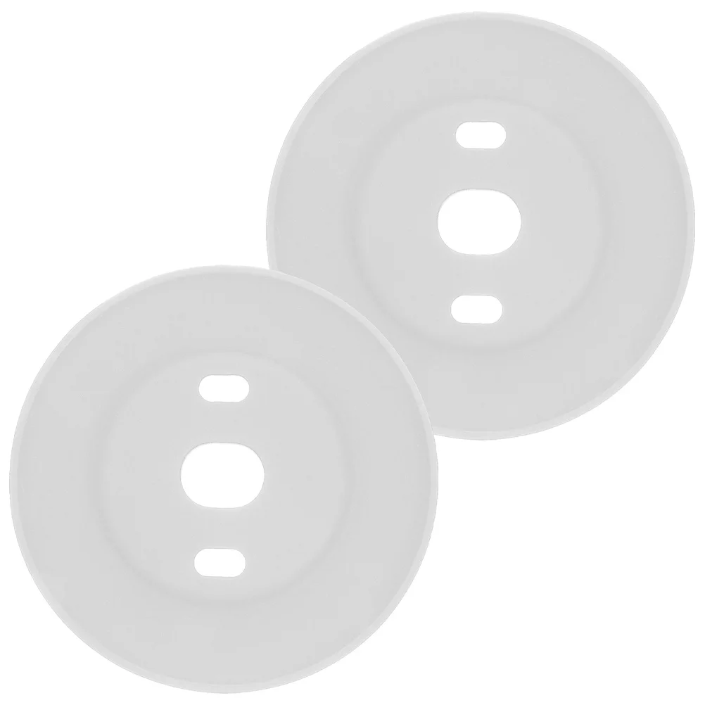 

2pcs White Thermostat Wall Plate Cover Accessories Nest Trim Backplate Universal Temperature Control System