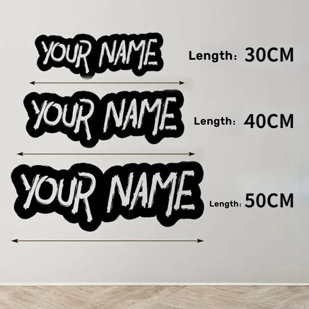 Imagem -02 - Lâmpada de Parede Led Personalizado com Texto Nome Personalizado Tag do Jogo id Neon Sign Light Home Gaming Room And Bedroom Decoration