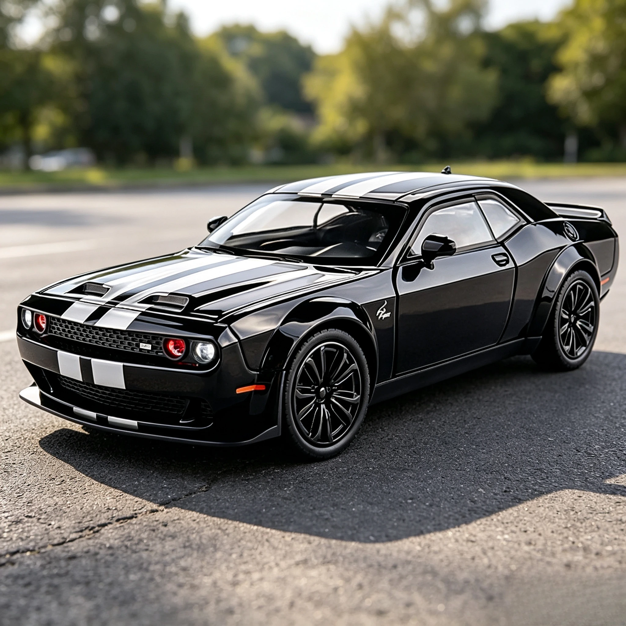 1:22 American Muscle Hellcat Alloy Car Cars Models Pull Back Light Sound Toy Cars Decor Holiday Hobby Present