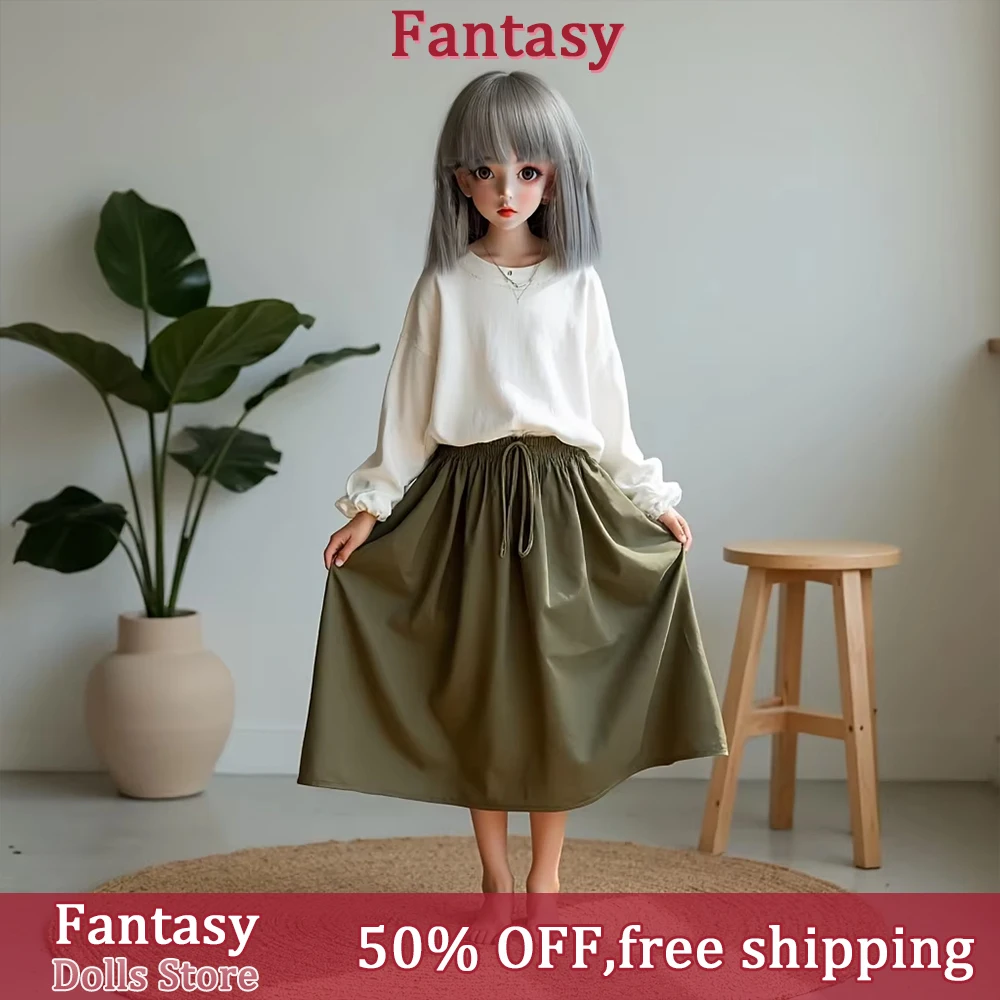 

65CM Campus Style Anime Doll with Double Ponytail, TPE Soft Body Poseable Figure, Home Decor Collectible, USA Seller Local Shipp