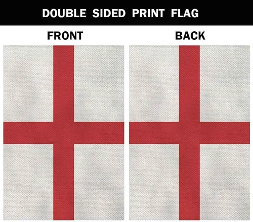 England Flag Small Garden Flag Vertical Double Sided 12.5 X 18 Inch Britain Embl RRM IIX SSL