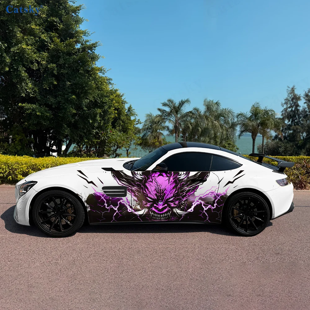 

Devil Lightning Thunder Car Vinyl Wraps Decal Self-adhesive PVC Sticker Suitable for Trucks SUV Decoration Auto Accessories Gift