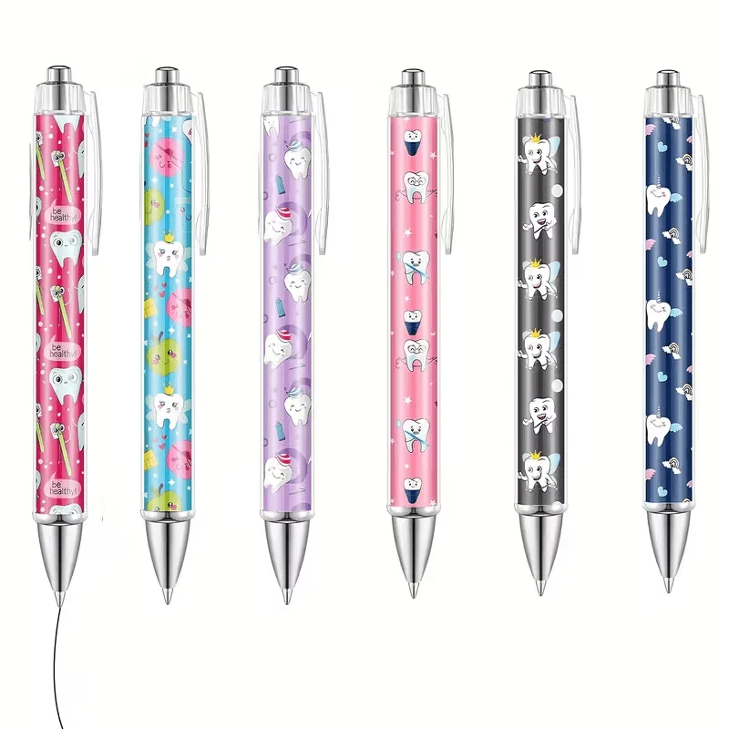 Image 7: 18 Coffret cadeau d'assistant dentaire (contient des notes autocollantes en forme de dent et un stylo à bille) —— Fournitures de bureau d'hygieniste dentaire amusantes, adaptées